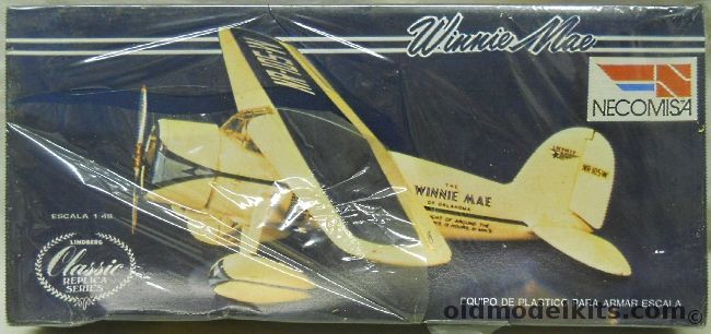 Necomisa 1/48 Lockheed Vega Winnie Mae - Post's Round the World Record Settting Aircraft - (ex Lindberg), 2214 plastic model kit